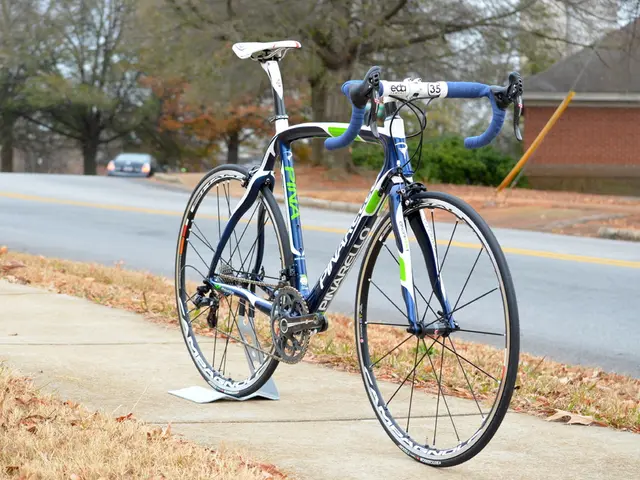 Conflict intensifies: a cyclist crashes into an elderly pedestrian - Senior citizen, aged 70,...