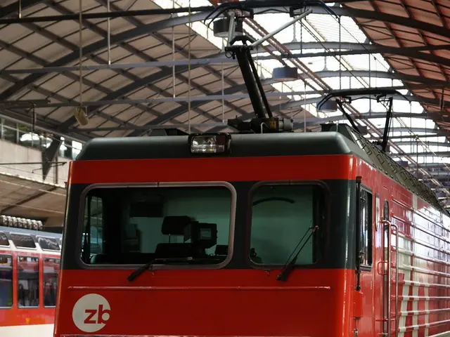 Workers engaged in building rail tracks for the railway sector